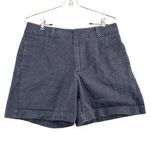 GAP Factory Store Womens Chino Shorts Blue Size 8 Cotton Slash Pockets